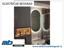 Ugradnja osvetljenja kupatila - ogledalo - Električar Beograd Tim