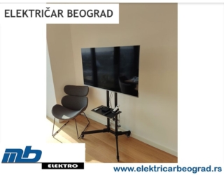 montaa tv-a na stand beograd elekricar beograd tim