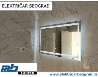 montaza ogledala sa svetlom beograd elekricar beograd tim
