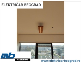ugradnja led lustera linija beograd elekricar beograd tim