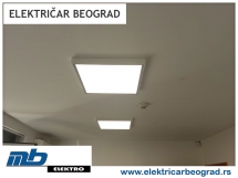 ugradnja led paneta osvetljenje beograd elekricar beograd tim
