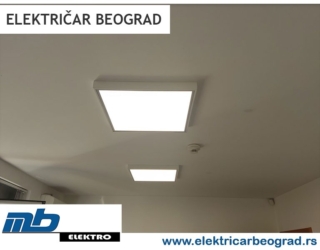 ugradnja led paneta osvetljenje beograd elekricar beograd tim